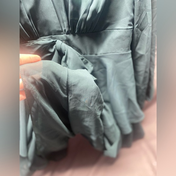 Alyce Paris Secret Dress Chiffon Romper dress M L - Picture 8 of 8